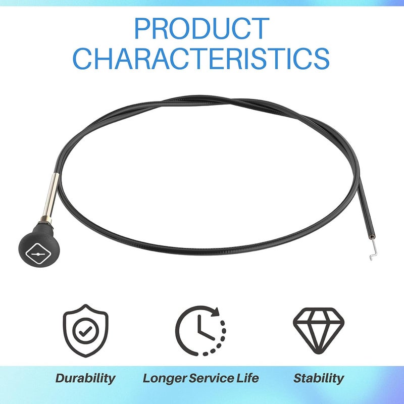 Xinxinlin 054-8017-00 Mower Choke Cable Compatible with Bad Boy Stens Mower 290-610, CZT Elite, Compact Outlaw, MZ Magnum, Maverick, Outlaw, Outlaw XP, 62" Long Mower Choke Cable, for Badboy Mower Accessories - Image 2
